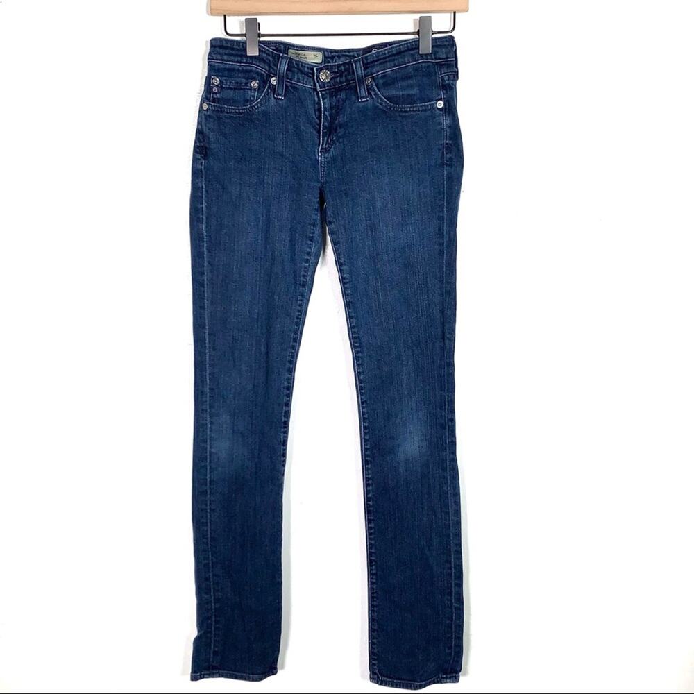 AG Adriano Goldschmied Women's Straight Leg Jeans - Dark Blue